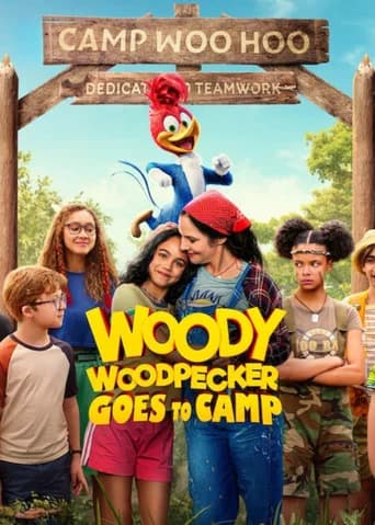 Woody Woodpecker gaat op kamp poster